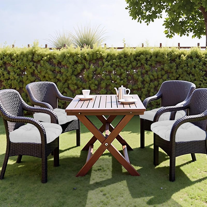 MTMR Water-Repellent Outdoor Chair Cushions Set of 2, 19”X19” Patio Chair Cushions with High Elasticity PP Cotton, Thick Tufted Outdoor Patio Furniture Cushions, Seat Cushions for Outdoor Furniture - Image 3